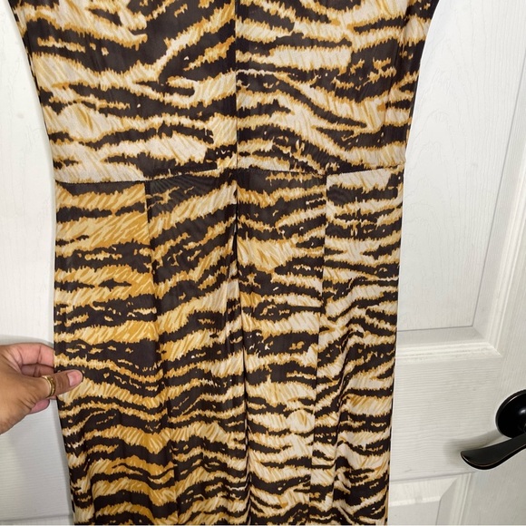 RONNY KOBO
Uzina Mesh Animal Print Round Neck Sleeveless Maxi A-Line Dress Sz M - Picture 3 of 14